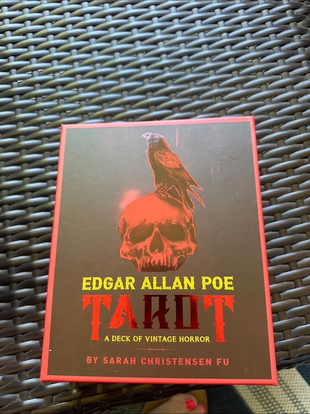 Edgar Allan Poe Tarot Deck - Red and Black